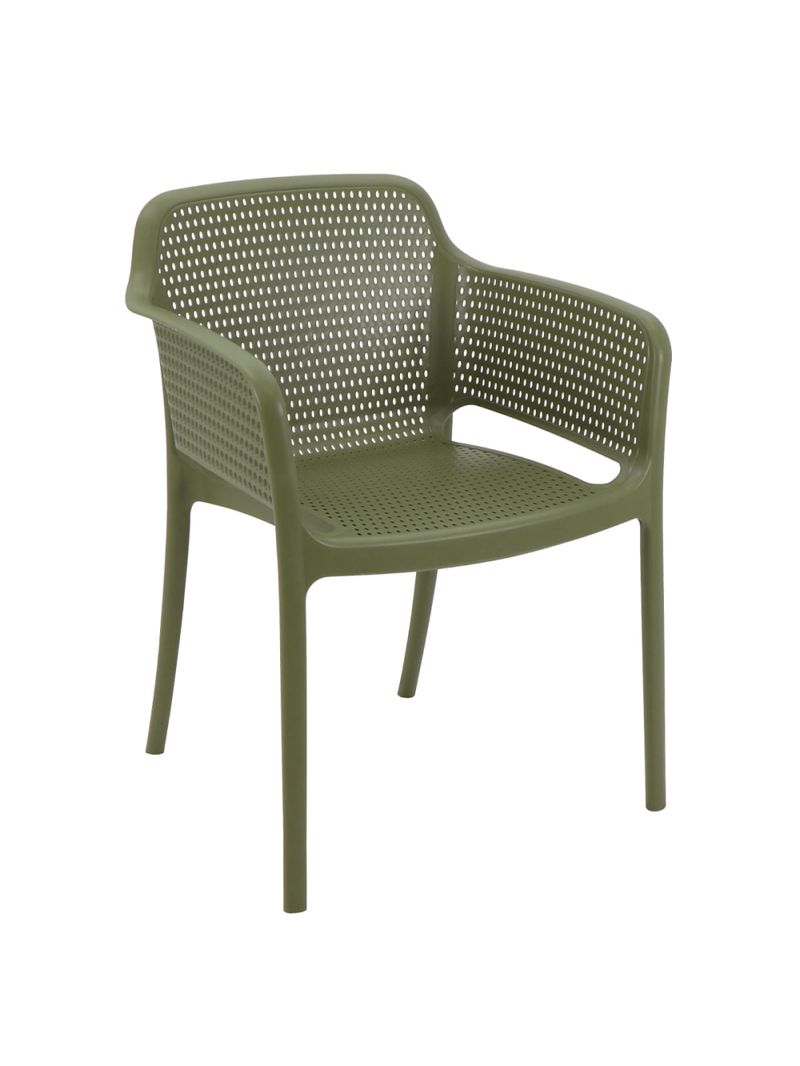 Cadeira Tramontina Gabriela em Polipropileno e Fibra de Vidro Verde Oliva