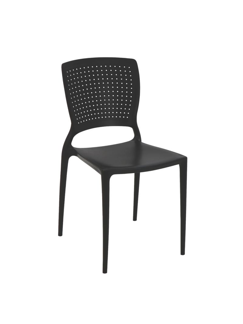Cadeira Tramontina Safira em Polipropileno e Fibra de Vidro Preto