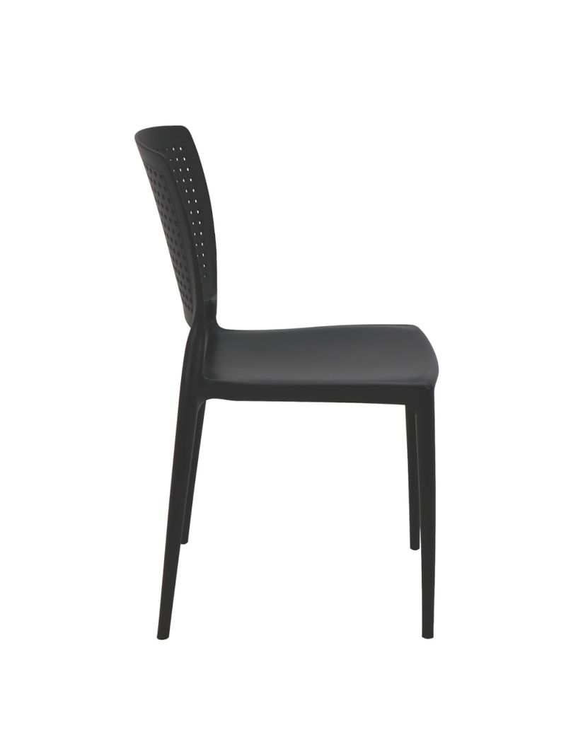 Cadeira Tramontina Safira em Polipropileno e Fibra de Vidro Preto