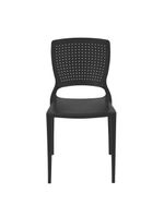 Cadeira Tramontina Safira em Polipropileno e Fibra de Vidro Preto