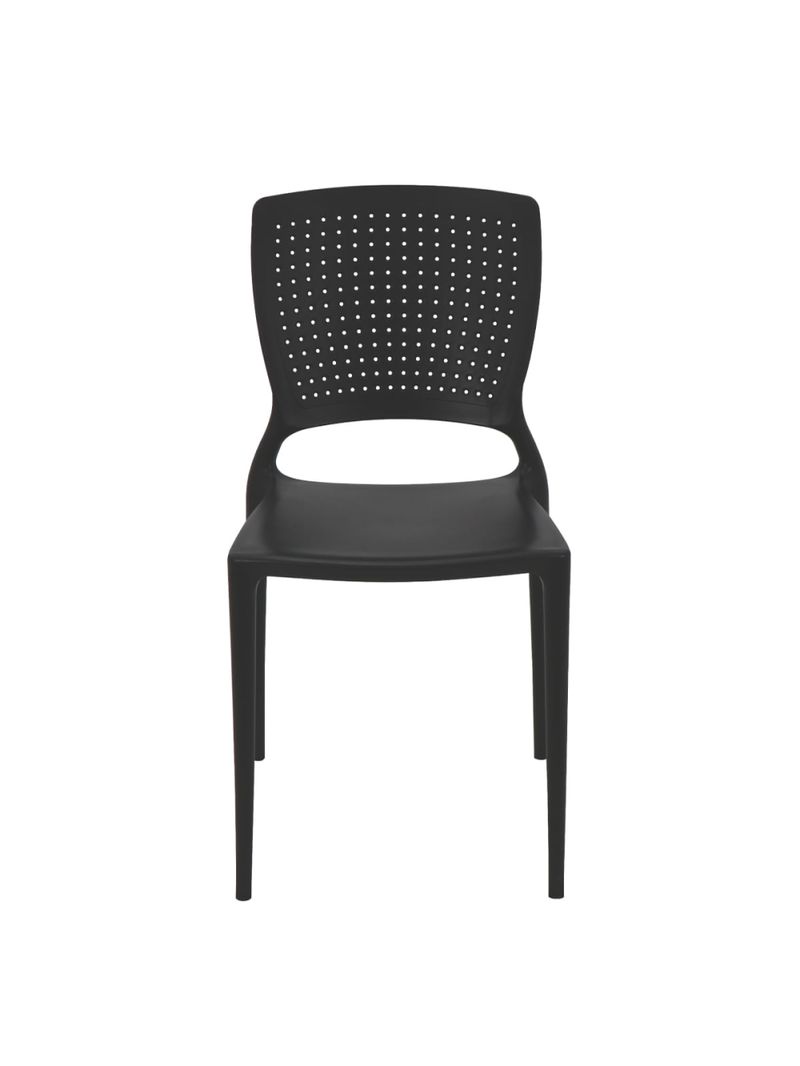 Cadeira Tramontina Safira em Polipropileno e Fibra de Vidro Preto