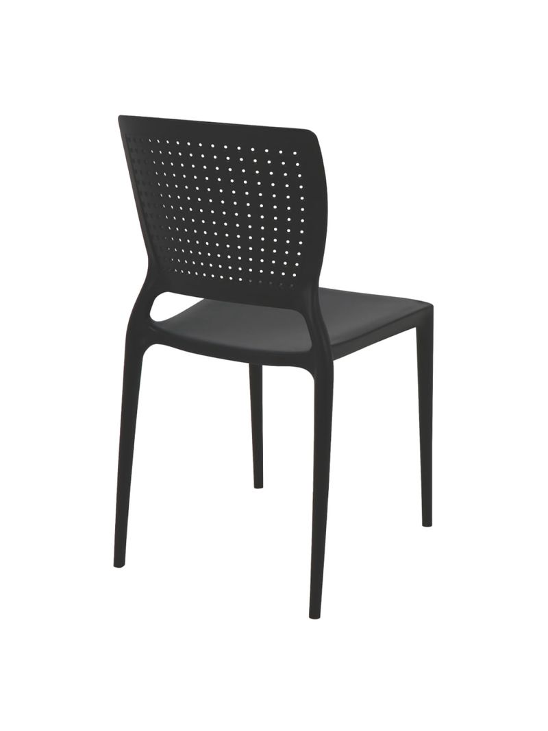 Cadeira Tramontina Safira em Polipropileno e Fibra de Vidro Preto