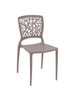 Cadeira Tramontina Joana Camurça em Polipropileno e Fibra de Vidro