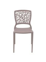 Cadeira Tramontina Joana Camurça em Polipropileno e Fibra de Vidro