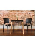 Cadeira Tramontina Safira em Polipropileno e Fibra de Vidro Preto