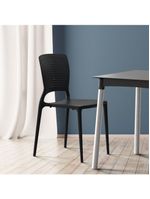 Cadeira Tramontina Safira em Polipropileno e Fibra de Vidro Preto