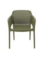 Cadeira Tramontina Gabriela em Polipropileno e Fibra de Vidro Verde Oliva