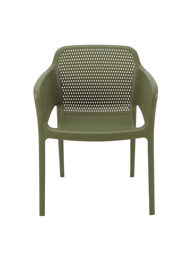 Cadeira Tramontina Gabriela em Polipropileno e Fibra de Vidro Verde Oliva