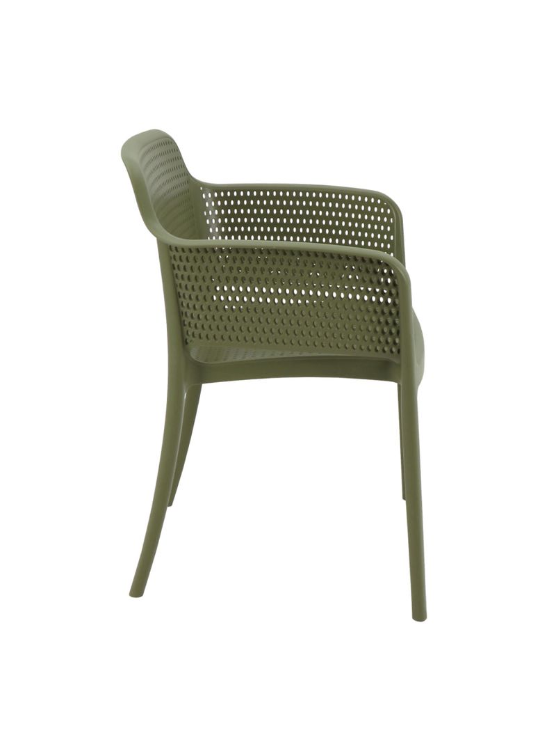Cadeira Tramontina Gabriela em Polipropileno e Fibra de Vidro Verde Oliva