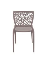 Cadeira Tramontina Joana Camurça em Polipropileno e Fibra de Vidro