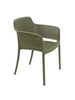 Cadeira Tramontina Gabriela em Polipropileno e Fibra de Vidro Verde Oliva