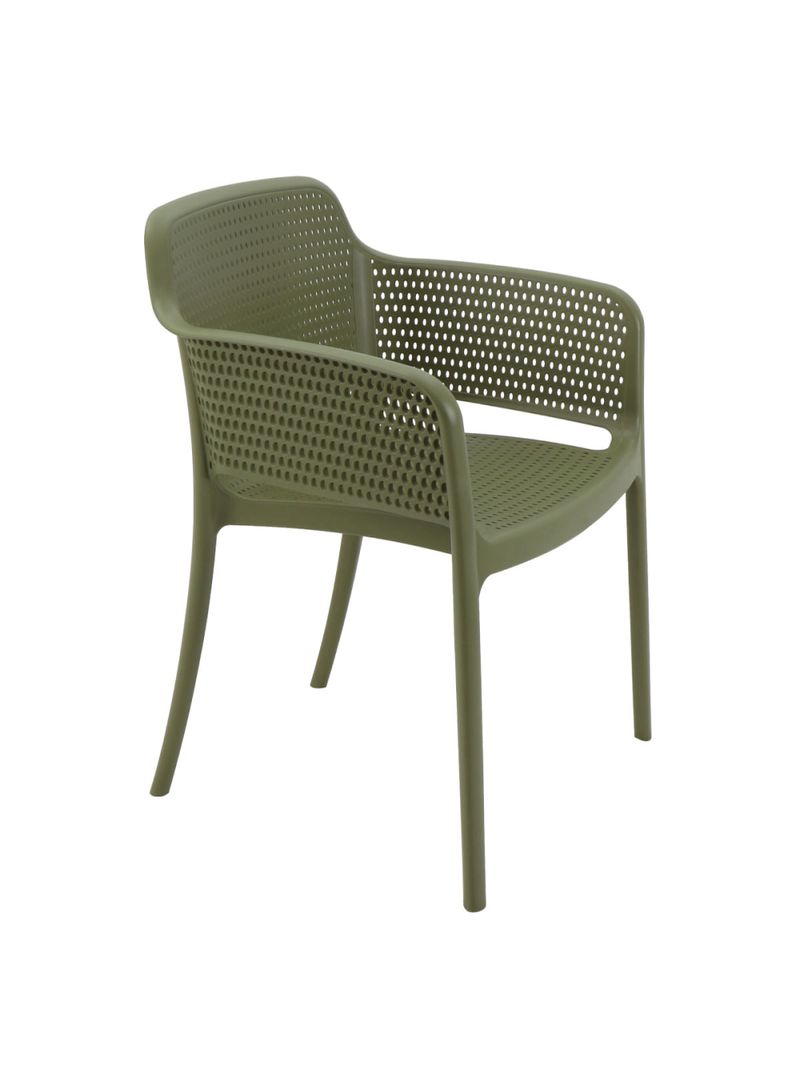 Cadeira Tramontina Gabriela em Polipropileno e Fibra de Vidro Verde Oliva