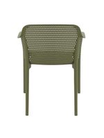 Cadeira Tramontina Gabriela em Polipropileno e Fibra de Vidro Verde Oliva
