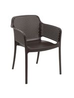 Cadeira Tramontina Gabriela Marrom em Polipropileno e Fibra de Vidro