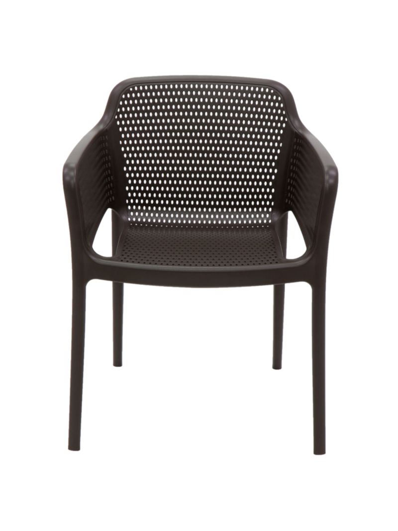 Cadeira Tramontina Gabriela Marrom em Polipropileno e Fibra de Vidro