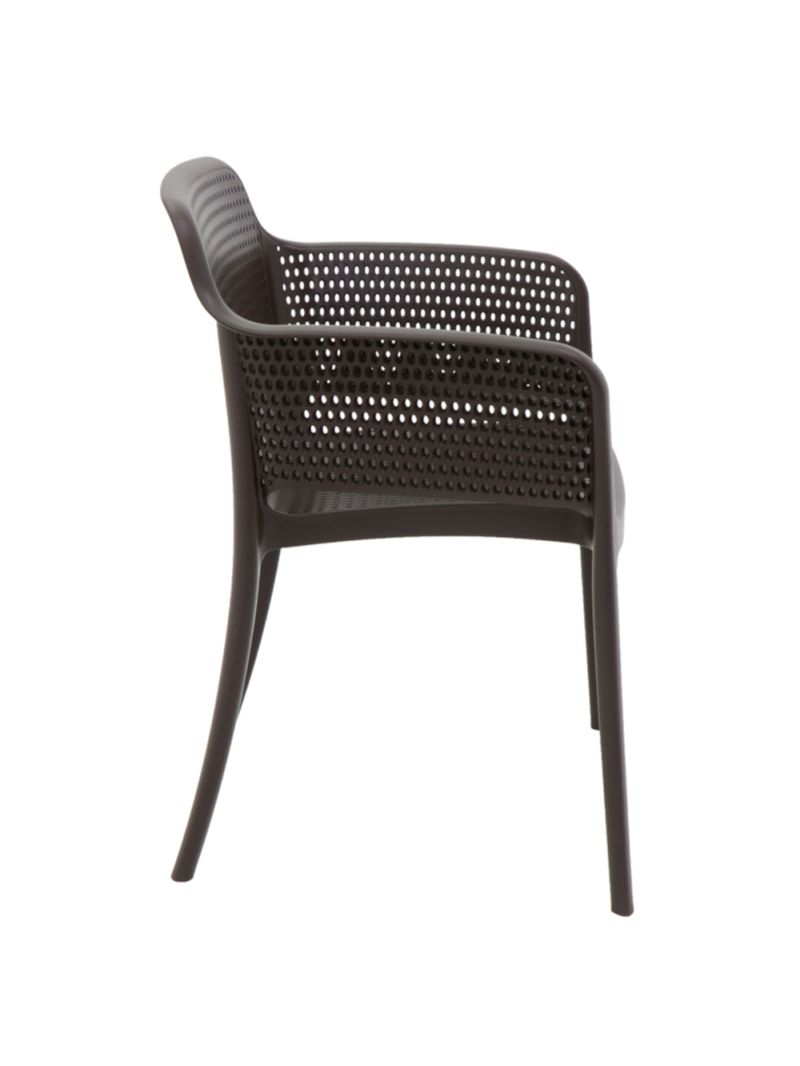 Cadeira Tramontina Gabriela Marrom em Polipropileno e Fibra de Vidro