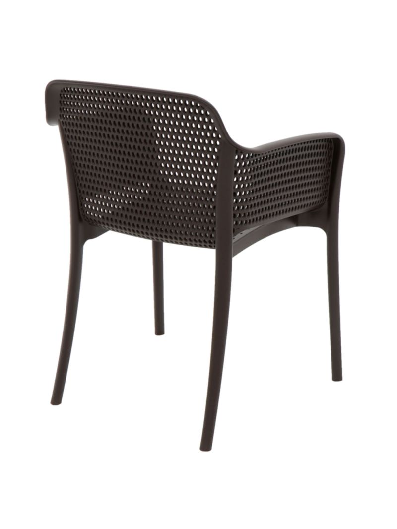 Cadeira Tramontina Gabriela Marrom em Polipropileno e Fibra de Vidro