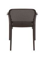 Cadeira Tramontina Gabriela Marrom em Polipropileno e Fibra de Vidro