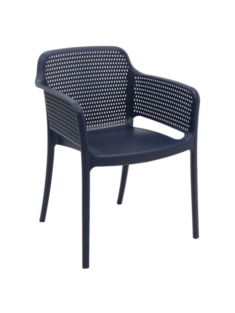 Cadeira Tramontina Gabriela Azul Navy em Polipropileno e Fibra de Vidro