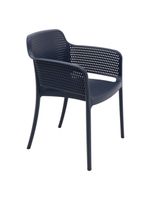 Cadeira Tramontina Gabriela Azul Navy em Polipropileno e Fibra de Vidro