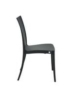 Cadeira Tramontina Laura Ratan Preta em Polipropileno e Fibra de Vidro