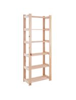 Estante para Livros com 6 Prateleiras Modulare Natural Tramontina 91620020