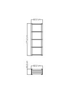 Estante para Livros com 6 Prateleiras Modulare Natural Tramontina 91620020