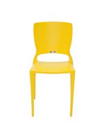 Cadeira Tramontina Safira Amarela em Polipropileno e Fibra de Vidro