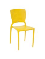 Cadeira Tramontina Safira Amarela em Polipropileno e Fibra de Vidro