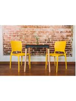 Cadeira Tramontina Safira Amarela em Polipropileno e Fibra de Vidro