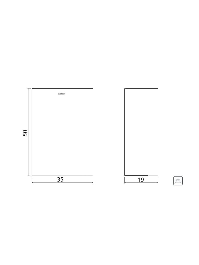 Lixeira Tramontina Wall 30 Litros em Aço Inox para Fixação na Parede