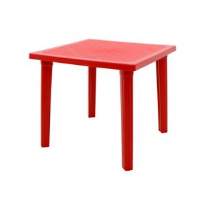 Mesa Tramontina Sancho 80 x 80 cm em Polipropileno Vermelho