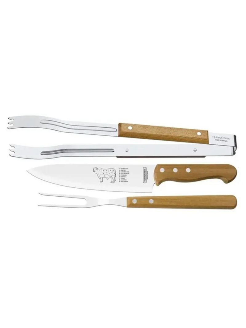 Jogo Trichante Churrasco 3 PC Tramontina
