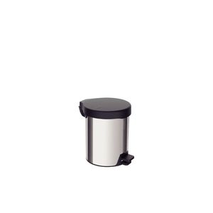 Lixeira com Pedal 5 Litros New Tramontina em Aço Inox Polido com Tampa Plástica
