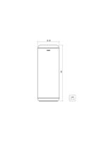 Lixeira Inox Tramontina Cápsula Scotch Brite e Aro e Base em Polipropileno 31 Litros