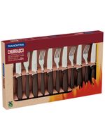 Jogo de Talheres para Churrasco Jumbo Tramontina Plenus 12 Peças