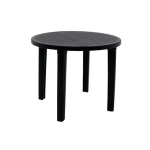 Mesa Tramontina Cassino 90 cm em Polipropileno Preto