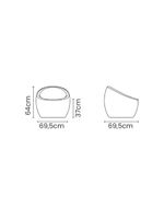 Poltrona Tramontina Oca em Polietileno Vermelho