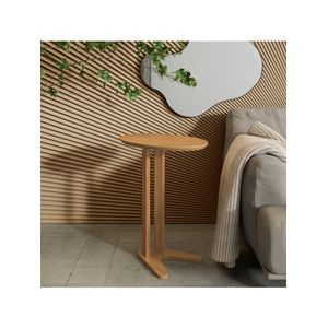 Mesa Lateral em MDF 60 cm Freijó TB604 JJ Dalla Costa