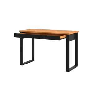 Mesa de Escritório 1 Gaveta 118 x 53 x 75 cm F24 Industrial Dalla Costa Freijó/Preto