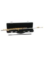 Flauta Transversal Sebastian Prata Com Chaves Dourada SFL-FL510SG858