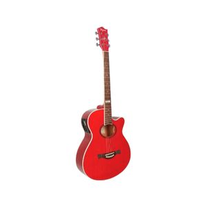 Violão Tagima Dallas Tuner Vermelho Clássico Aço Eletroacústico