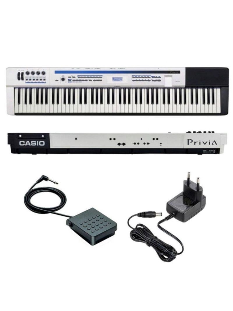 Piano Digital Casio Privia Pro PX-5S Com Fonte e Pedal