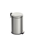 Lixeira com Pedal 12 Litros Tramontina Brasil Plus Aço Inox Acetinado