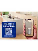 Lixeira com Pedal 12 Litros Tramontina Brasil Plus Aço Inox Acetinado