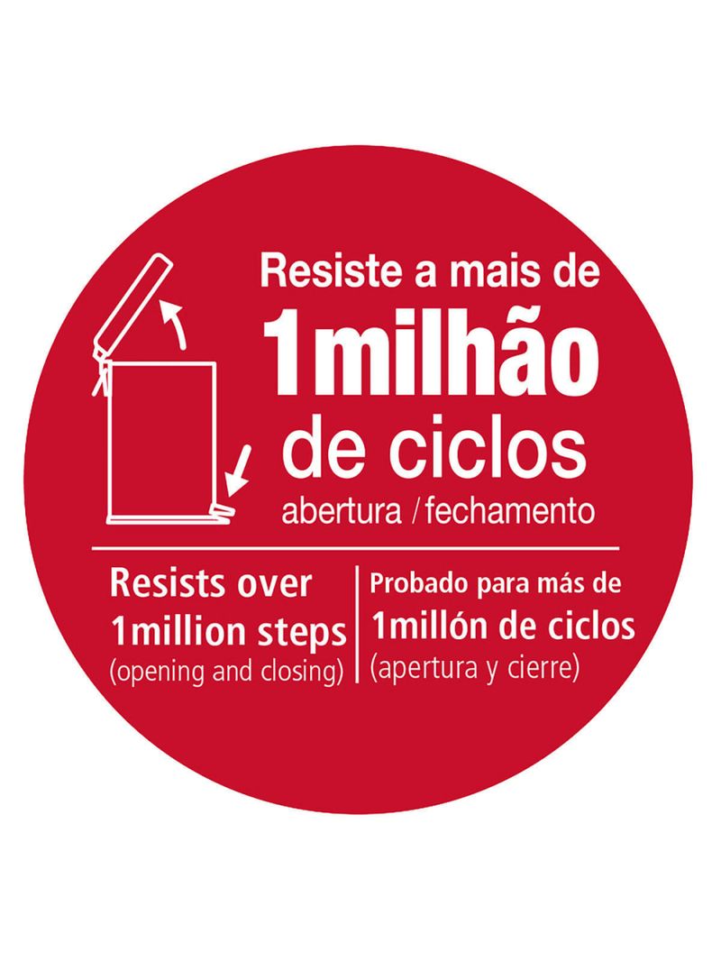 Lixeira com Pedal 12 Litros Tramontina Brasil Plus Aço Inox Acetinado