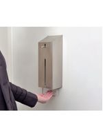 Dispenser para Sabão e Álcool Gel Tramontina em Aço Inox Scotch Brite e Recipiente em PET 1 Litro