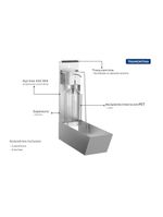 Dispenser para Sabão e Álcool Gel Tramontina em Aço Inox Scotch Brite e Recipiente em PET 1 Litro