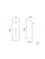 Dispenser para Sabão e Álcool Gel Tramontina em Aço Inox Scotch Brite e Recipiente em PET 1 Litro