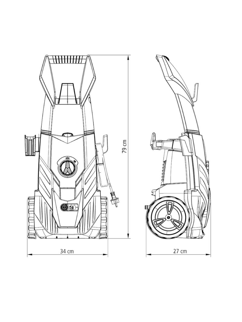 Lavadora de Alta Pressão 1800 W Tramontina com Mangueira Alta Pressão 5 m Jato Regulável 1900 psi 127 Volts